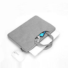 笔记本电脑手提包女12男15.6寸14公文袋13pro帆布加厚15电脑包