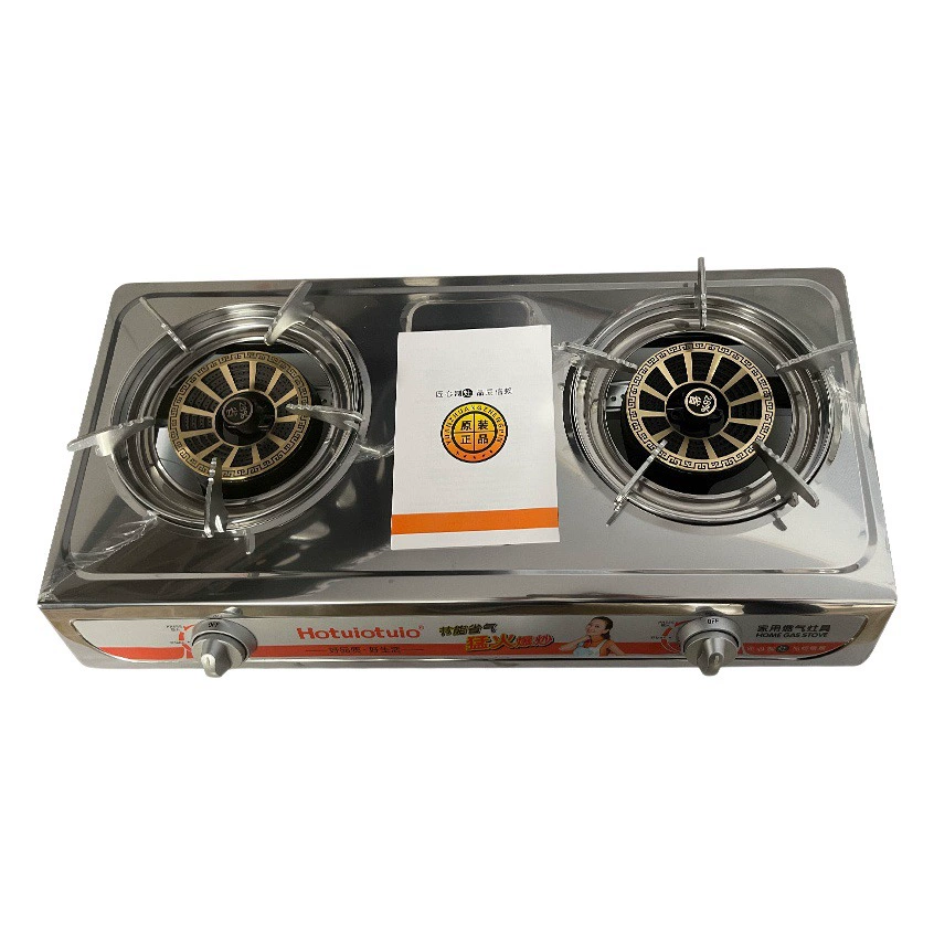 Поставка производителя, газовая плита, бытовая настольная двойная плита, верхняя газовая плита, утолщенная двойная плита, газовая плита, газовая плита