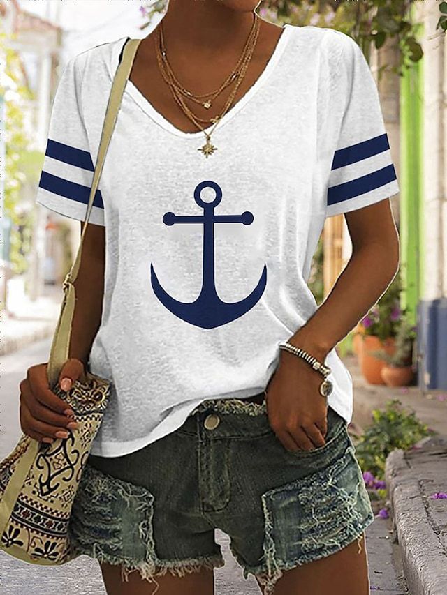 V-neck Loose Fit T-Shirt 4