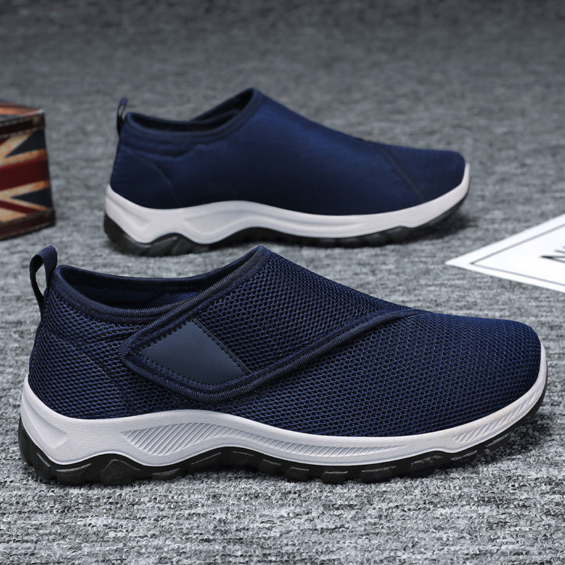 Zapatos mujer verano malla transpirable comercio exterior zapatos de mujer zapatos casuales Velcro pies pies anchos pies gordos caminar zapatos de madre al por mayor