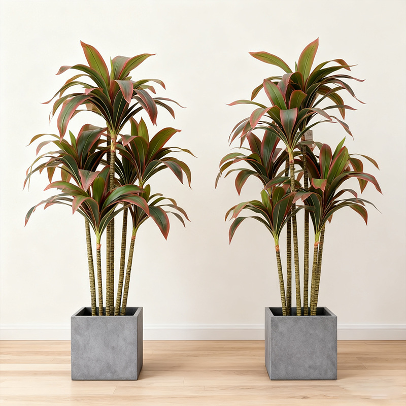 模擬緑の植物、模擬ブラジルの木、模擬植物鉢植え、屋内リビングルームの床置き装飾品、模擬植物造園|undefined