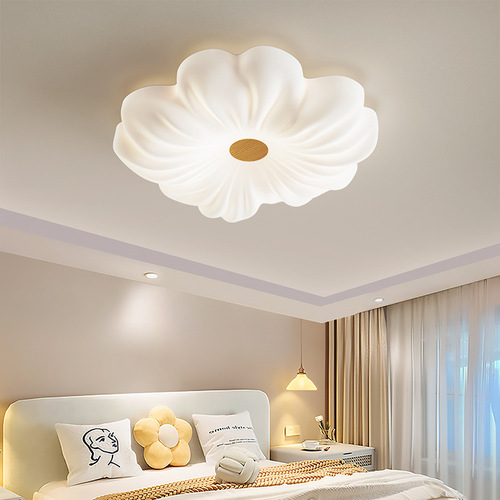 Eye-protection LED full-spectrum whole-house cream-style ceiling lamp for living room bedroom Zhongshan lighting fixture modern minimalist