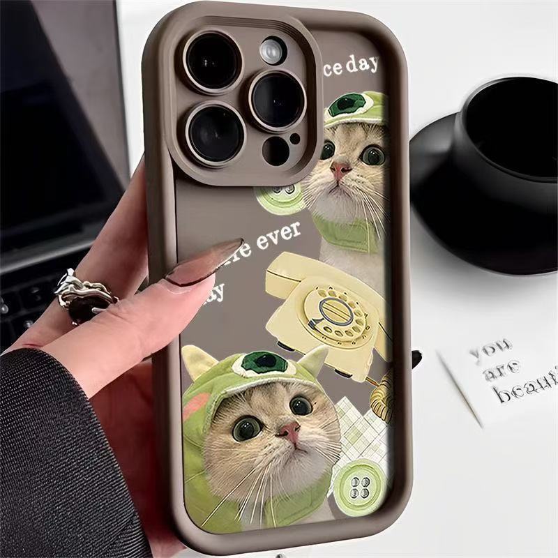 Cute Funda para teléfono móvil iphone16pro para Europa y América Apple 15 Anti-caída 14 Explosiva 13promax Nuevo 12x