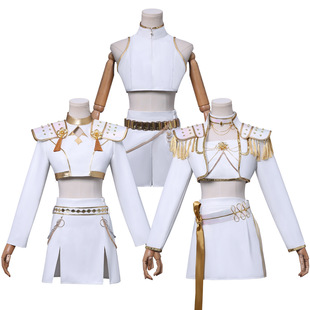 跨境新款韩流K-POP猎魔女团cos服米拉米拉鲁米白皮款cosplay服装