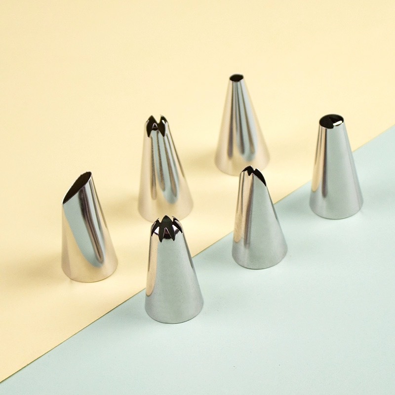 Stainless steel piping set, complete baking set, piping bags for repeated use, cream puffs, cookies, piping tools