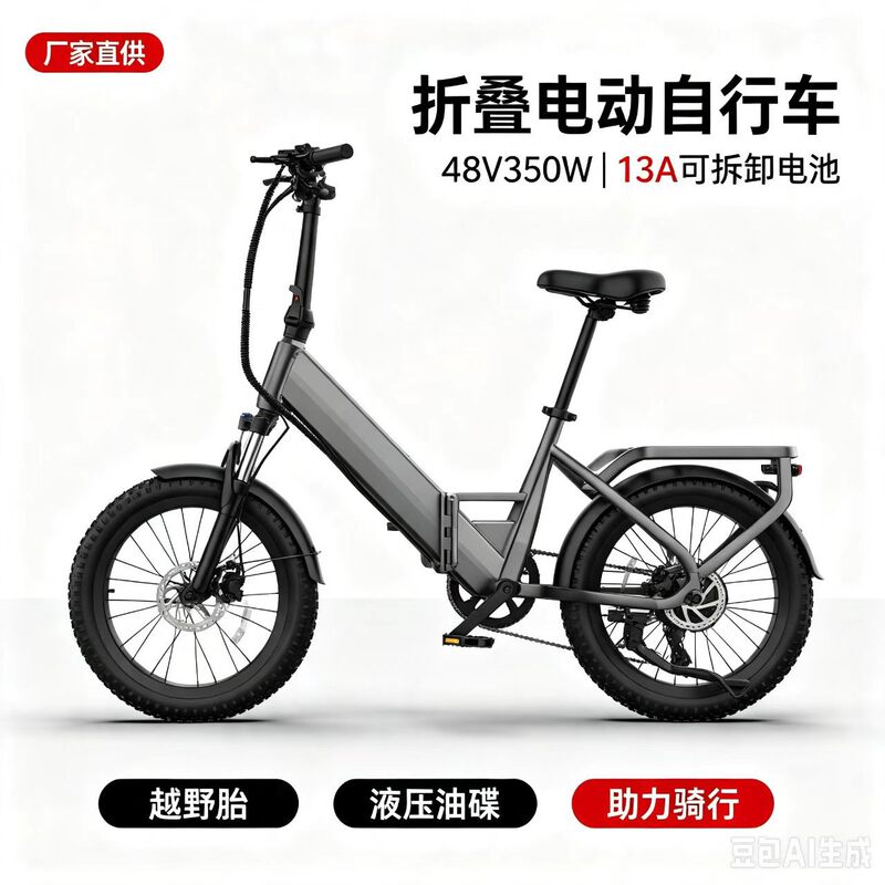 Folding electric bicycle 48V lithium battery lightweight scooter, new national standard, can be registered, NFC unlock, aviation aluminum alloy Folding electric bicycle 48V lithium battery lightweight scooter, new national standard, can be registered, NFC unlock, aviation aluminum alloy