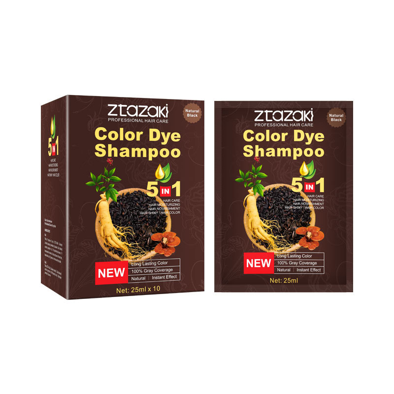 Tinte para el cabello de un pequeño paquete de color de Ginseng, planta de tinte para el cabello, cabello negro suave, color para el cabello, fabricante de crema para el cabello que no daña el cabello