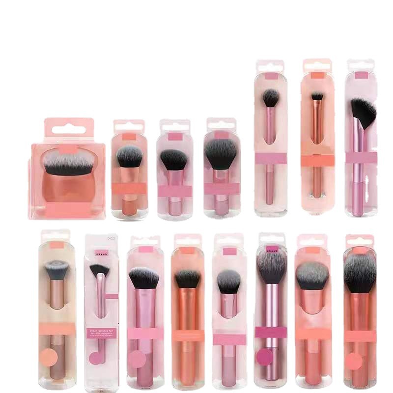 Simple Style Multicolor Plastic Nylon Plastic Handle Makeup Brushes display picture 1