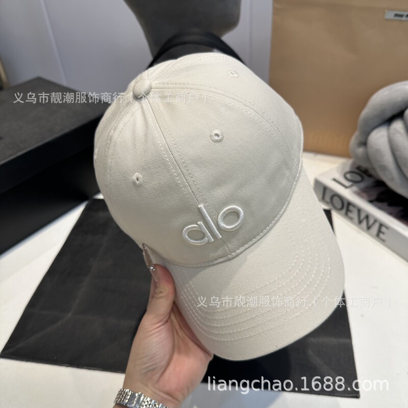 爆款百搭帽子男女款鸭舌帽欧美潮牌休闲防晒遮阳帽alo刺绣棒球帽|undefined