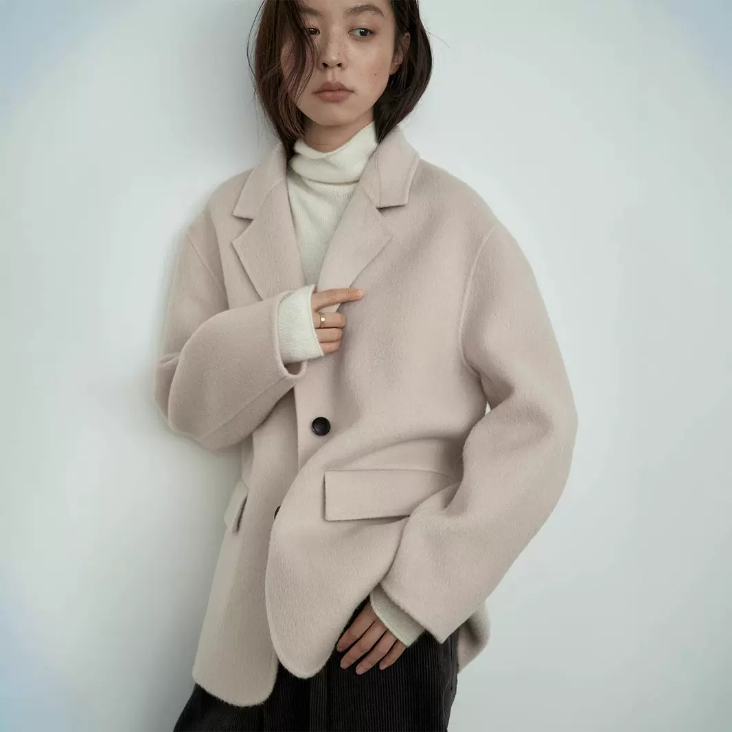 爱与南希十三行韩系冬智性通勤百搭加厚保暖羊毛西装外套女41049