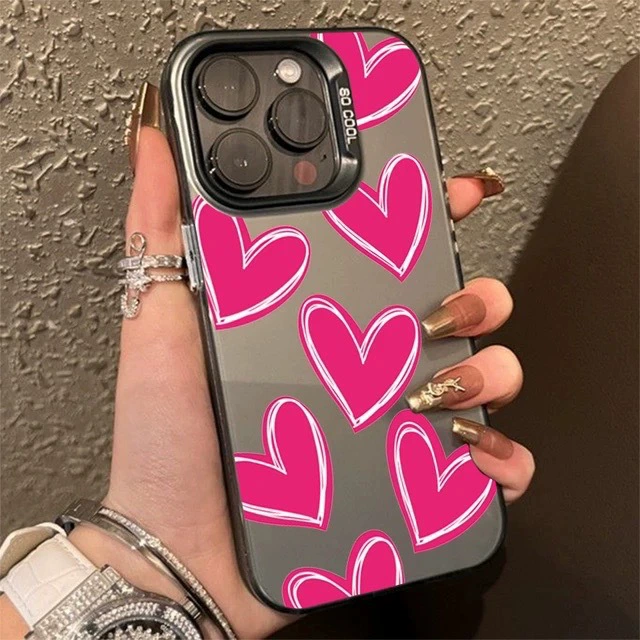 Новая любимая совместима с Apple 17 цвет серебристый iPhone16pro креативная 14/15promax матовая 13 защитный чехол