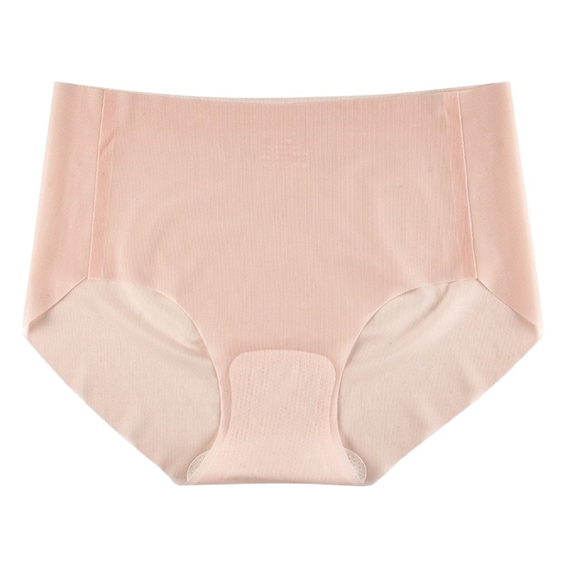 Ropa interior de seda de hielo sin costuras pantalones de máscara delgada de verano para niñas de secado rápido transpirable 3D tridimensional Peach Hip calzoncillos desnudos