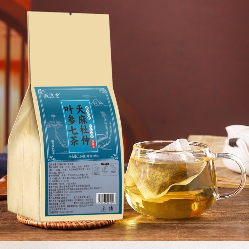 Tianma Duzhong Shenqi Herbal Tea Bag Blend 150g 30 Sachets Daily Wellness Infusion overview