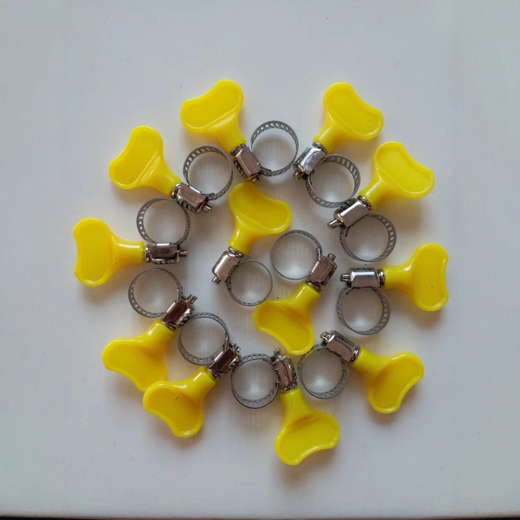 塑料美式手柄现货水管卡箍厨房水管煤气卡不锈钢喉箍 手拧紧固锁