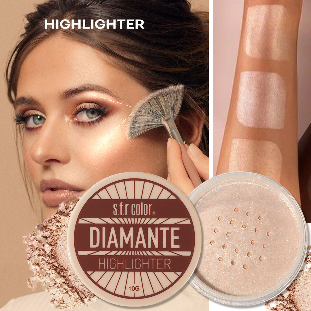 s.f.r color comercio exterior al por mayor natural brillo facial hueco reparo estereoscópico control de aceite maquillaje polvo de alto brillo