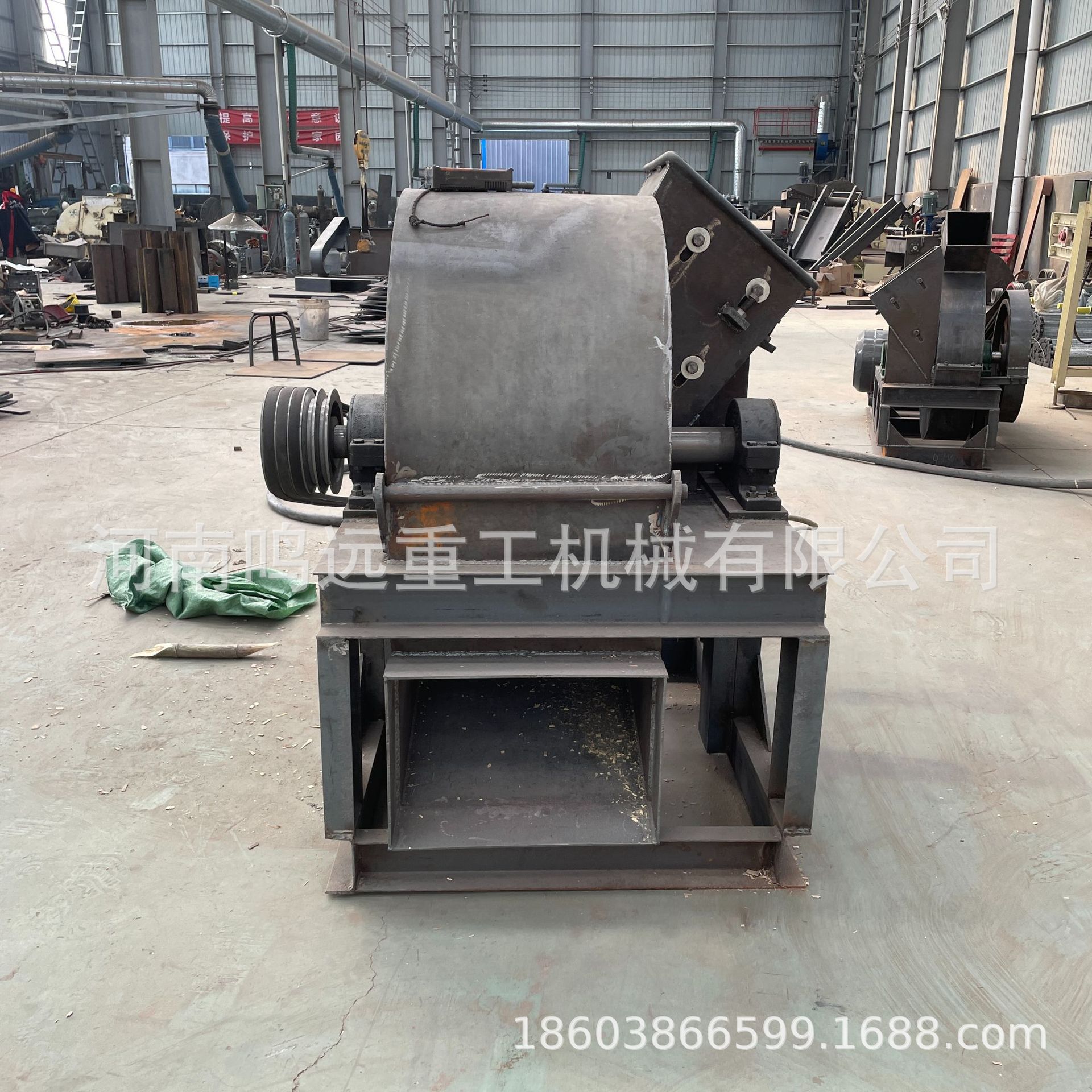 大型原木树枝木屑机 木材破碎机打碎机 锯末木材粉碎机秸秆粉碎机