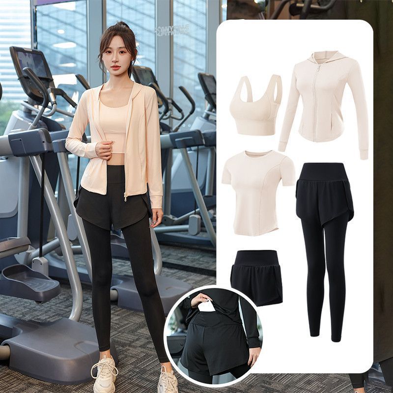 Juego de carrera para mujeres primavera y otoño principiantes de verano yoga deportivo rápido ropa seca trajes transpirables comercio exterior al por mayor