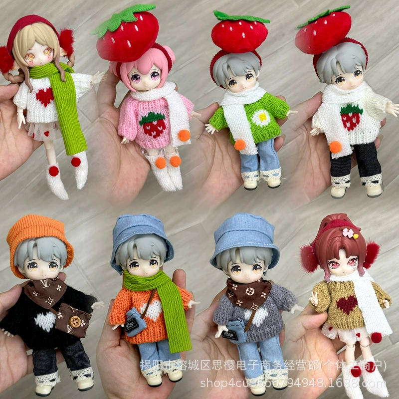 8-функциональная кукла bjd 12 точек детская одежда ob11 blind box кукла 11-17 см Волк Бой Бонни Кролик Пенни платье платье