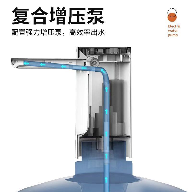 タッチパネル自動上水器TYPE-C充電バケツに水を入れて定量的に上水器を折りたたみます。|undefined