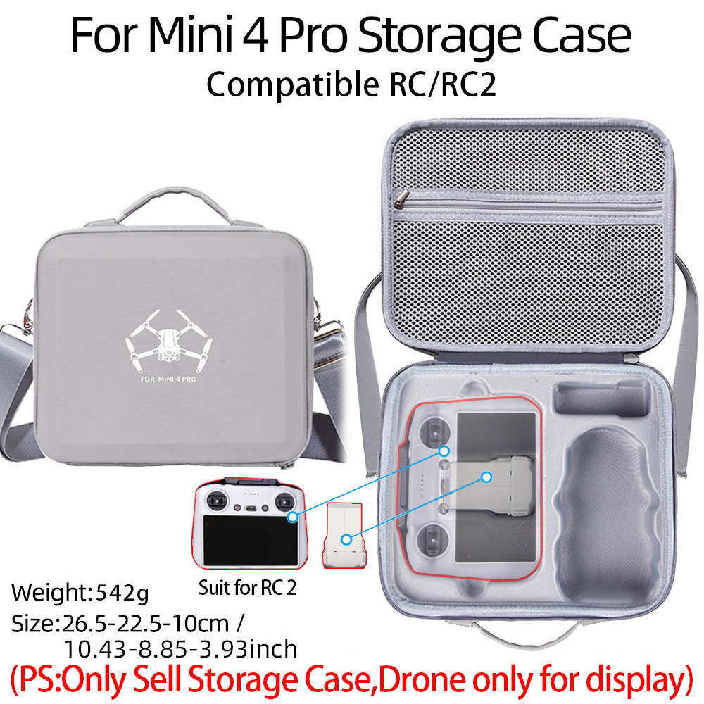 Aplicable a DJI mini 4 pro bolsa de almacenamiento DJI mini 4 bolsa de almacenamiento de drones con pantalla bolsa portátil
