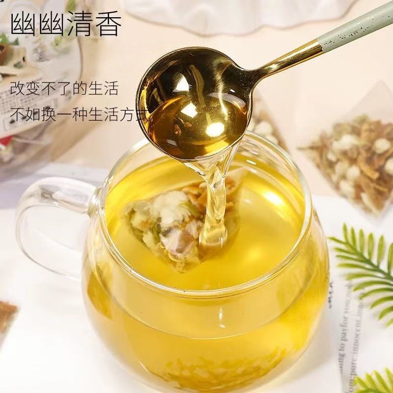 Jasmine Poria Chenpi Tea Bags 100g Triangle Tea Bags Herbal Wellness Tea preparation