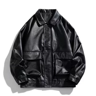 Autumn polyurethane jacket, American style