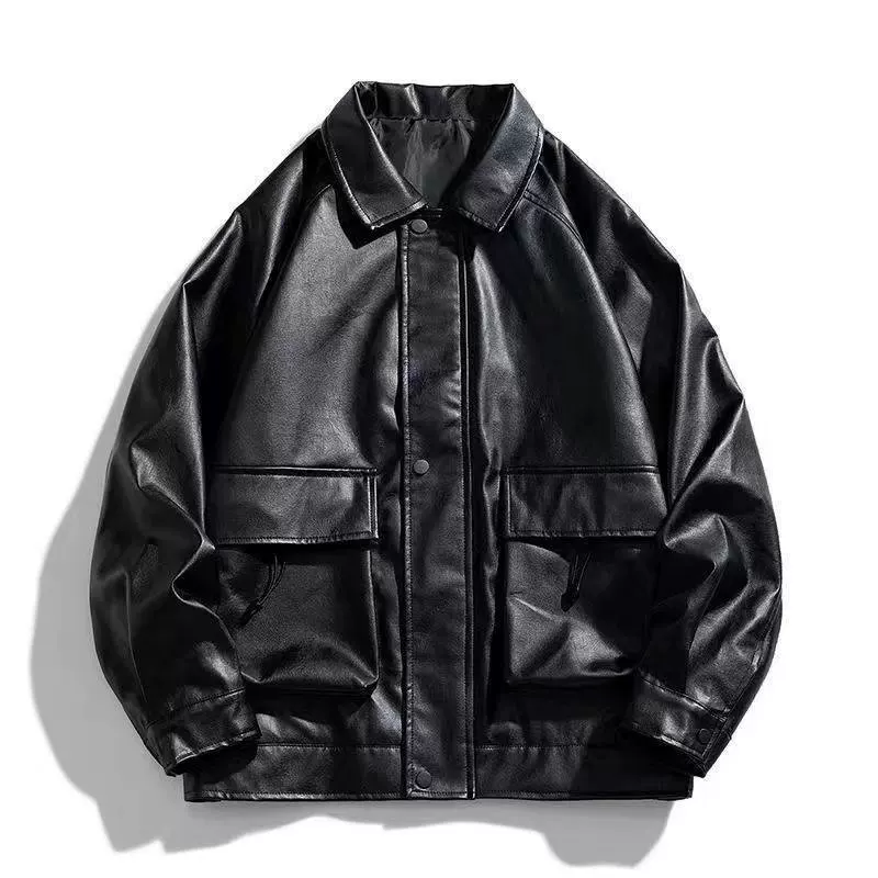 Autumn polyurethane jacket, American style