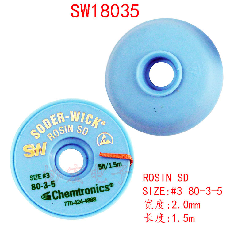 soder-wick desoldering braid size4 80-4-5 sw18045  braid