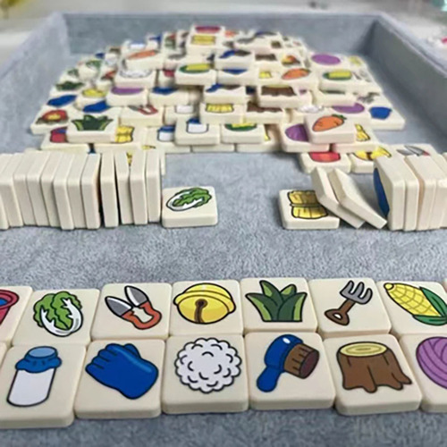 Same-style Sheep Game Mahjong Creative Card Pattern Stickers Party Board Game Playing Cards