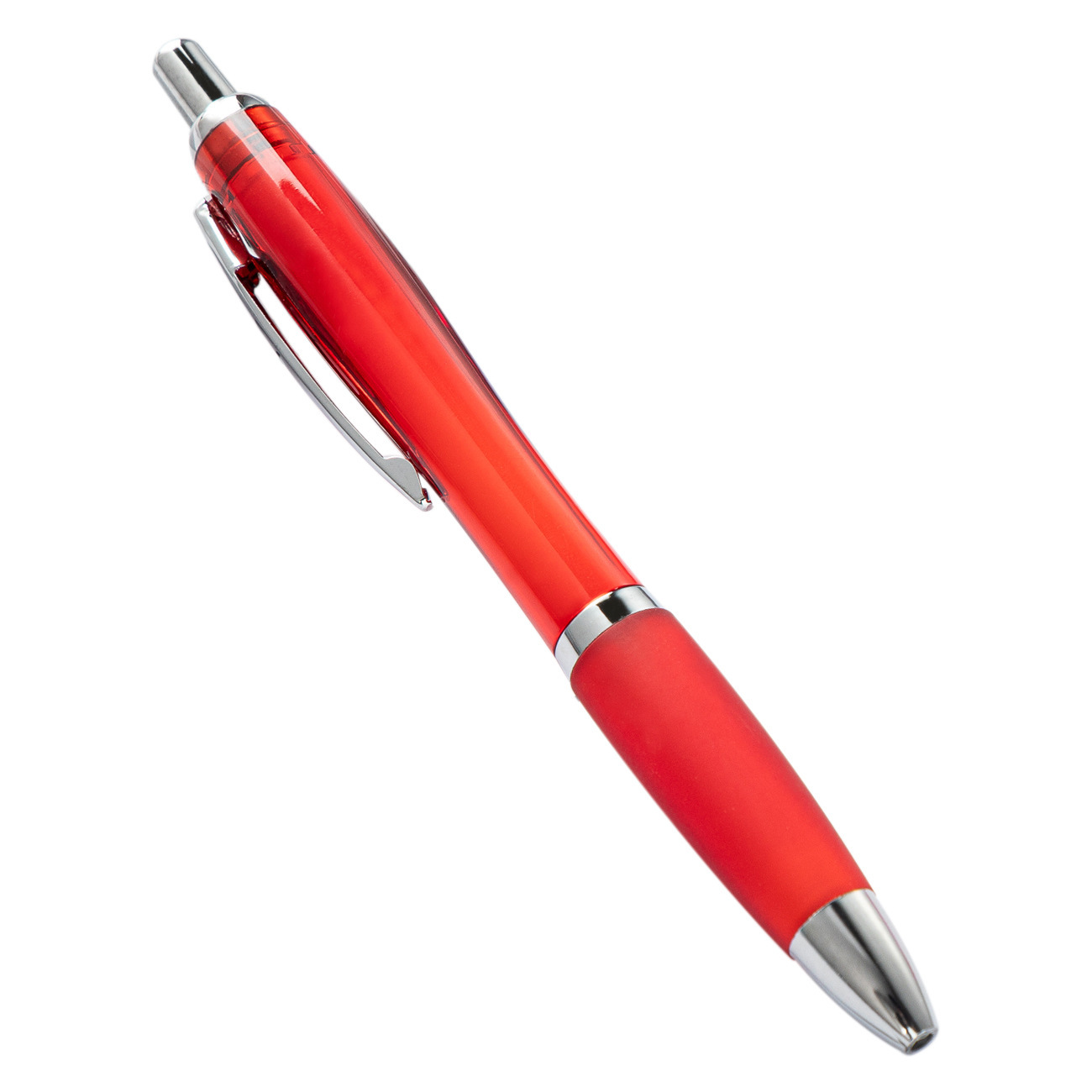 Bolígrafos de colores tipo calabaza, clic suave, imprimibles con logo, ideales para publicidad.