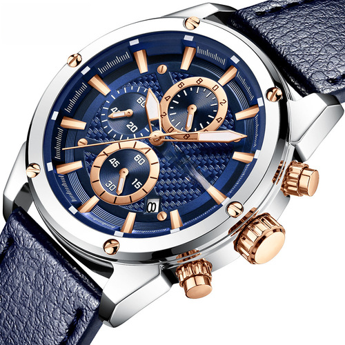 MINI FOCUS Brand Watch Stylish Business Men's Watch Bestselling Night Light Waterproof Men's Watch 0161G