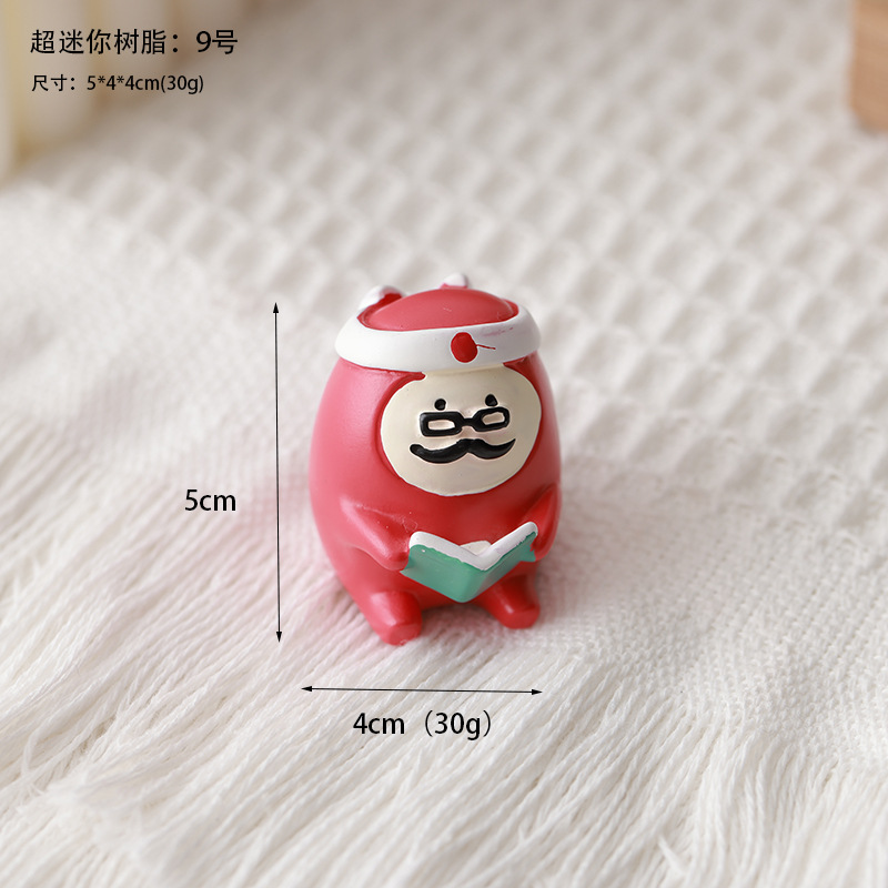 Madera creativa de Navidad accesorios de micro paisaje artesanía decoración del hogar encantadora una variedad de árbol de Navidad decoración resina