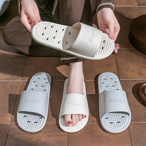 Bathroom Anti-slip Slippers for Women, Shower-Specific Use, Anti-slip Home Interior, Water-Leakproof, Quick-Drying, Silent, Massage Cooling Slippers for Men