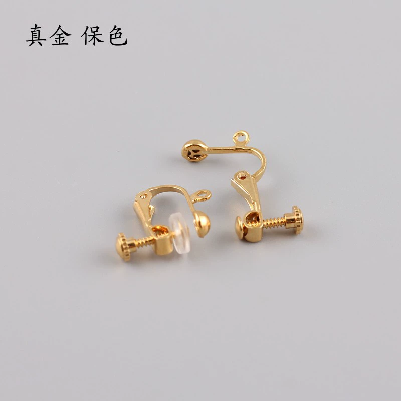 Дужки для ушей, серьги, материал, 18 карат, без piercing, handmade