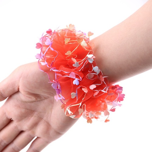 Korean version of children's head flower jewelry princess hair tie hair rope hair rope girl stage performance hair accessories headdress