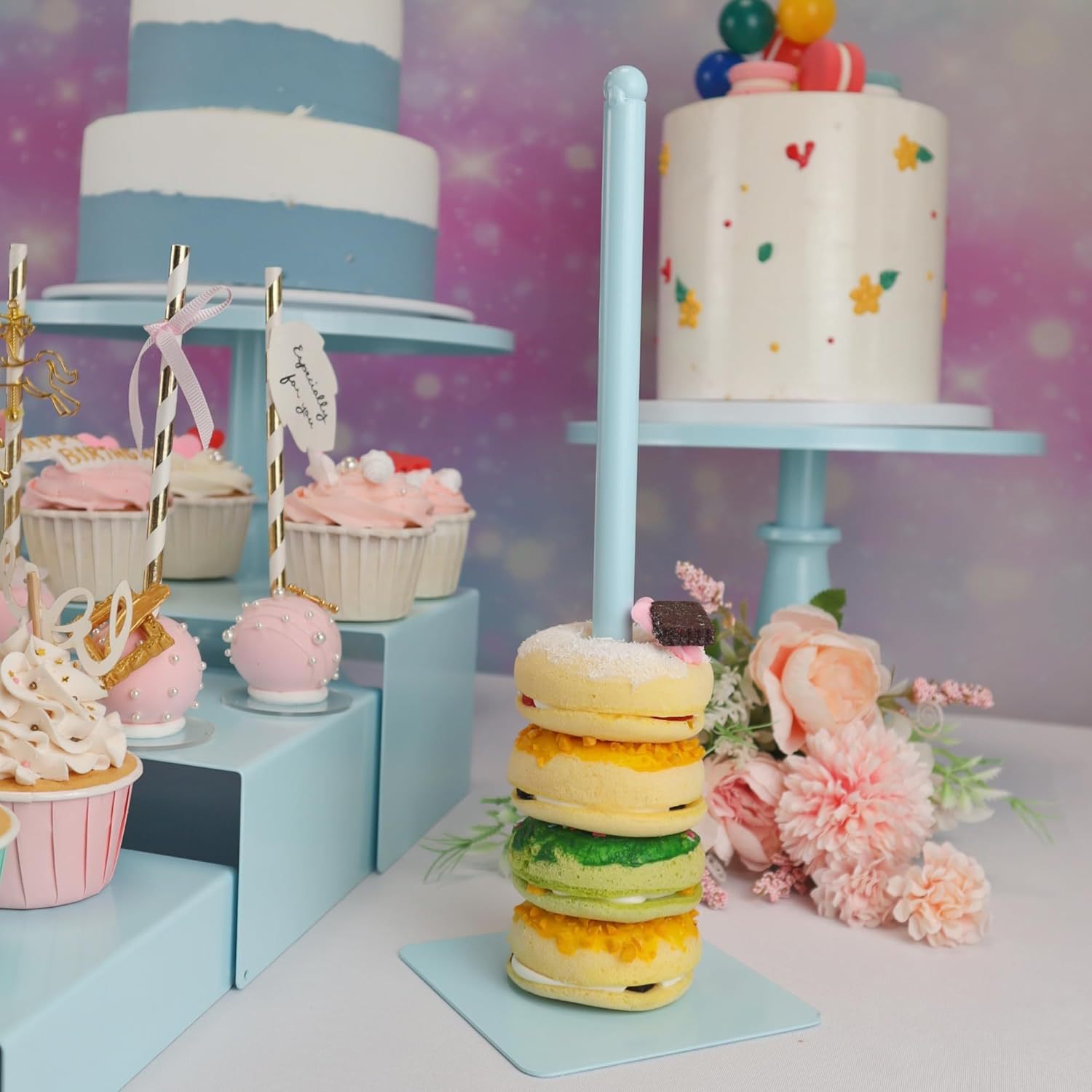 Mayorista hierro forjado estante de pastel estante de pasteles postres postres altos pies oro prop de boda postres estante de exhibición image 4