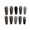 Z-309 Phantom Dark Butterfly Pseudo Nail Cross-border Black Fruits Wear Nail Patch Fakenail Wholesale