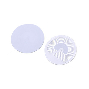 Y R30mm Round Transparent Small label for Cosmetics Retail Anti-theft with rf Soft label rf label