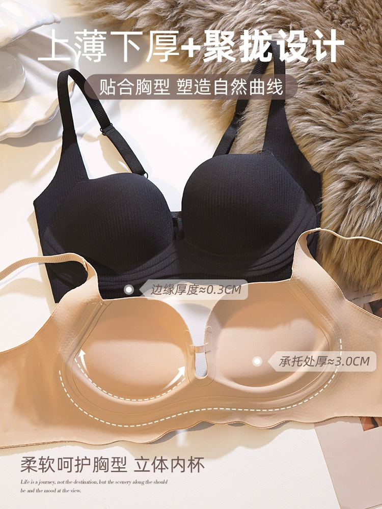 Сupporting push up bra, sexy wireless bra, birthday charm, underwear