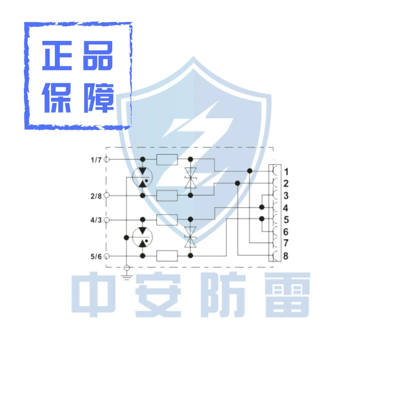 Защитное оборудование для lightning protection и сетевые RJ45 гигабитные 100 М network 4-8-проводное полное защитное охранение система мониторинга