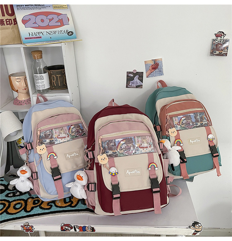 Japanese Junior High School Backpack Summer Korean Harajuku Style Ulzzang Backpack display picture 12