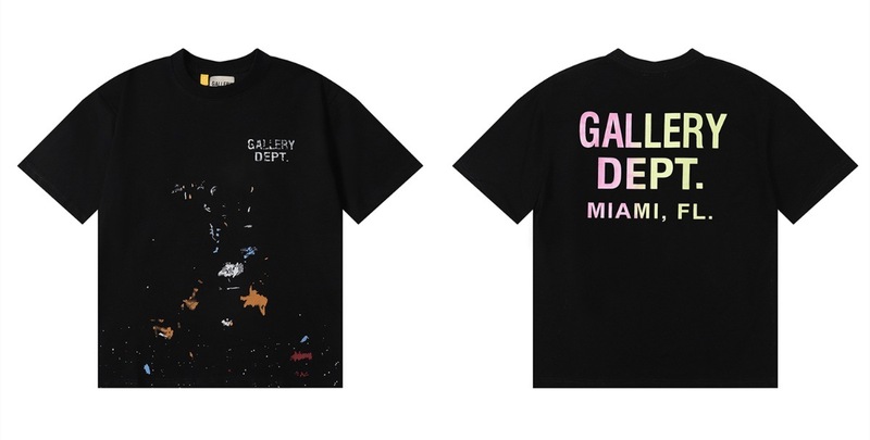 正確版GALLERY DEPT美潮洗水高品質プリント半袖高街落書きtシャツ|undefined