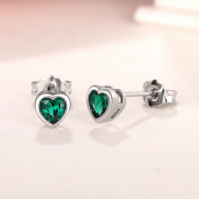 3g Weight Copper Ear Needle Material Ear Studs Classification 1 Pair Quantity Daily, Street Occasion Copper Material Heart Shape Pattern All Seasons Season Women's Gender Sweet Style 1 Pair Sweet Heart Shape Copper Ear Studs 32