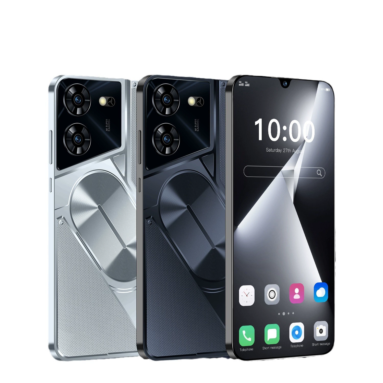 2025 новый кросс-бордер мобильный телефон Pova5Pro умный 7.3 дюйма сверхширокий экран полноэкранный прямой поставщик по низкой цене