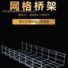 廠家網格式鍍鋅電纜支架弱電橋架網狀鏤空線槽機房通信網格橋架
