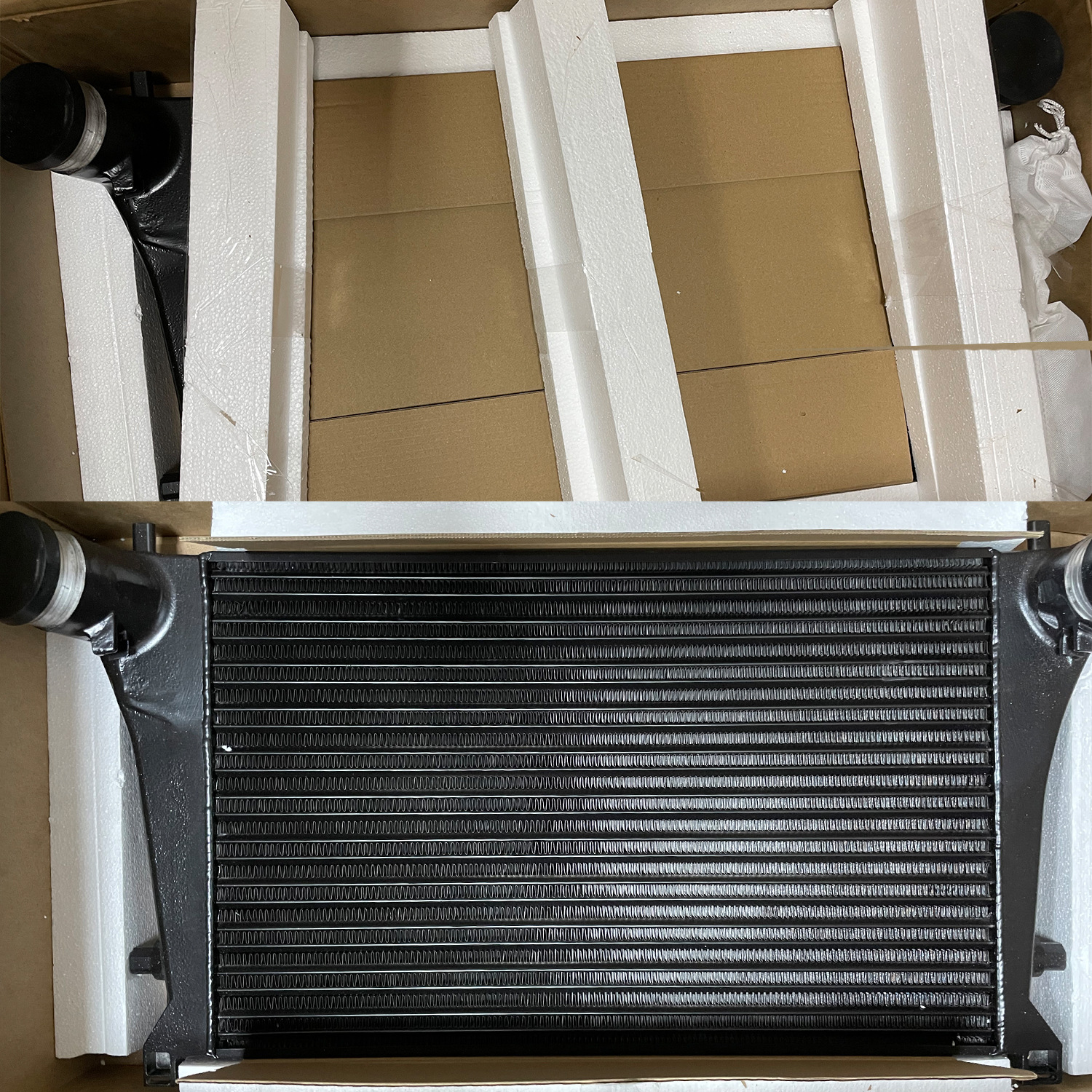 Car turbo modified intake air intercooling radiator cooler suitable for Volkswagen Golf 7 EA888 2.0T