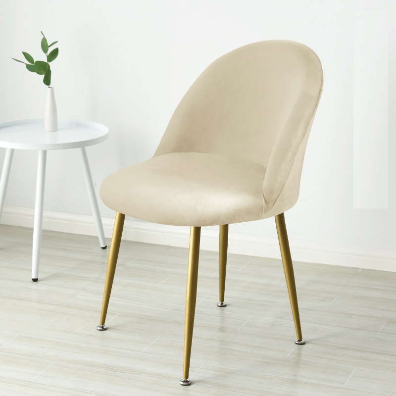 Elástico grueso super suave cubierta de silla de boquilla de zorro plateado cubierta de silla de comedor de hotel casero cubierta de silla de maquillaje cubierta de silla de forma especial cubierta de silla
