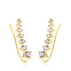 Fashionable zirconium, earrings, ear clips, accessory, Korean style, simple and elegant design, wholesale