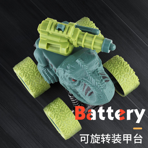 Wholesale children's toy car stall Tyrannosaurus Rex dinosaur animal 4WD inertia toy car for babies and kids