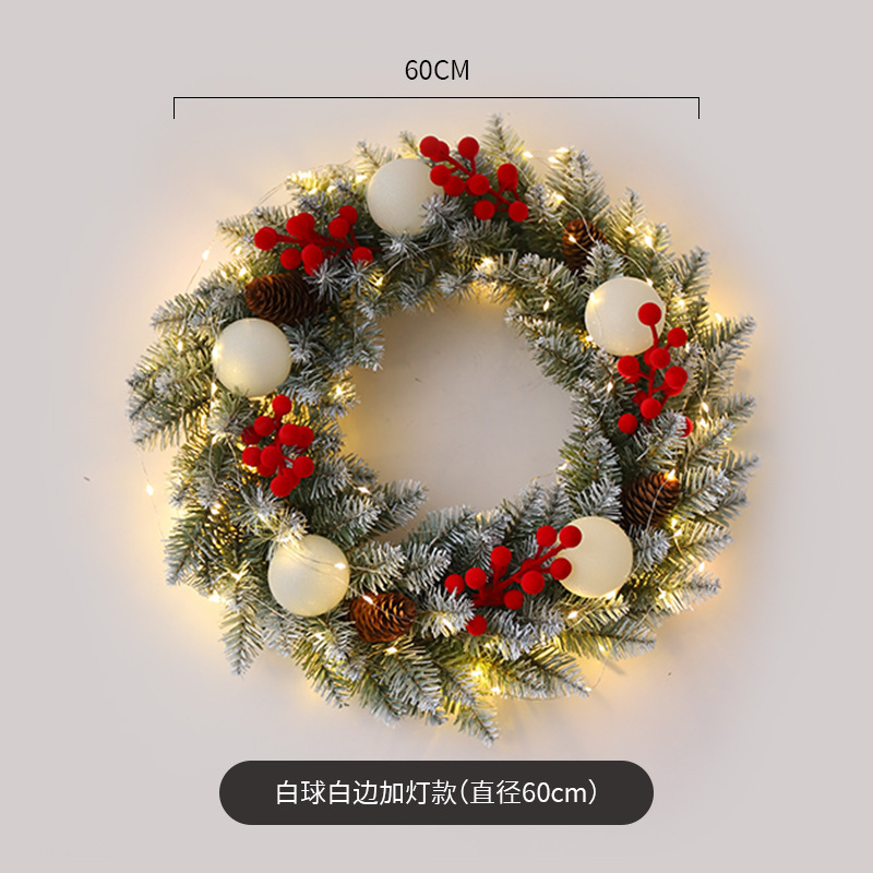 アマゾン起爆クリスマス花輪藤条40/50/60cmクリスマス装飾花輪飾りシーン配置品|undefined